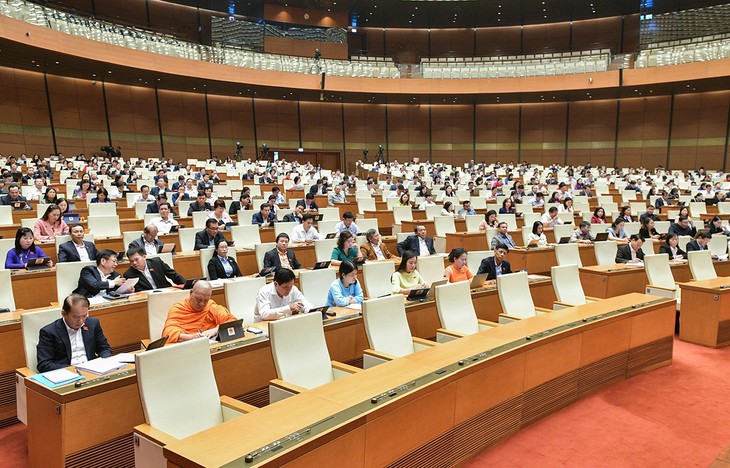 MN Lakukan Pembahasan di Auditorium tentang RUU mengenai Asuransi Sosial (Amandemen) - ảnh 1