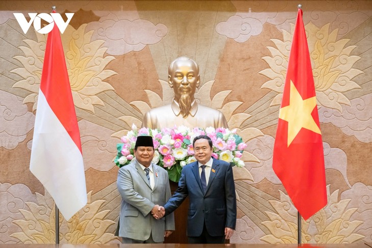 Ketua MN Vietnam, Tran Thanh Man Menerima Presiden Terpilih Republik Indonesia - ảnh 1