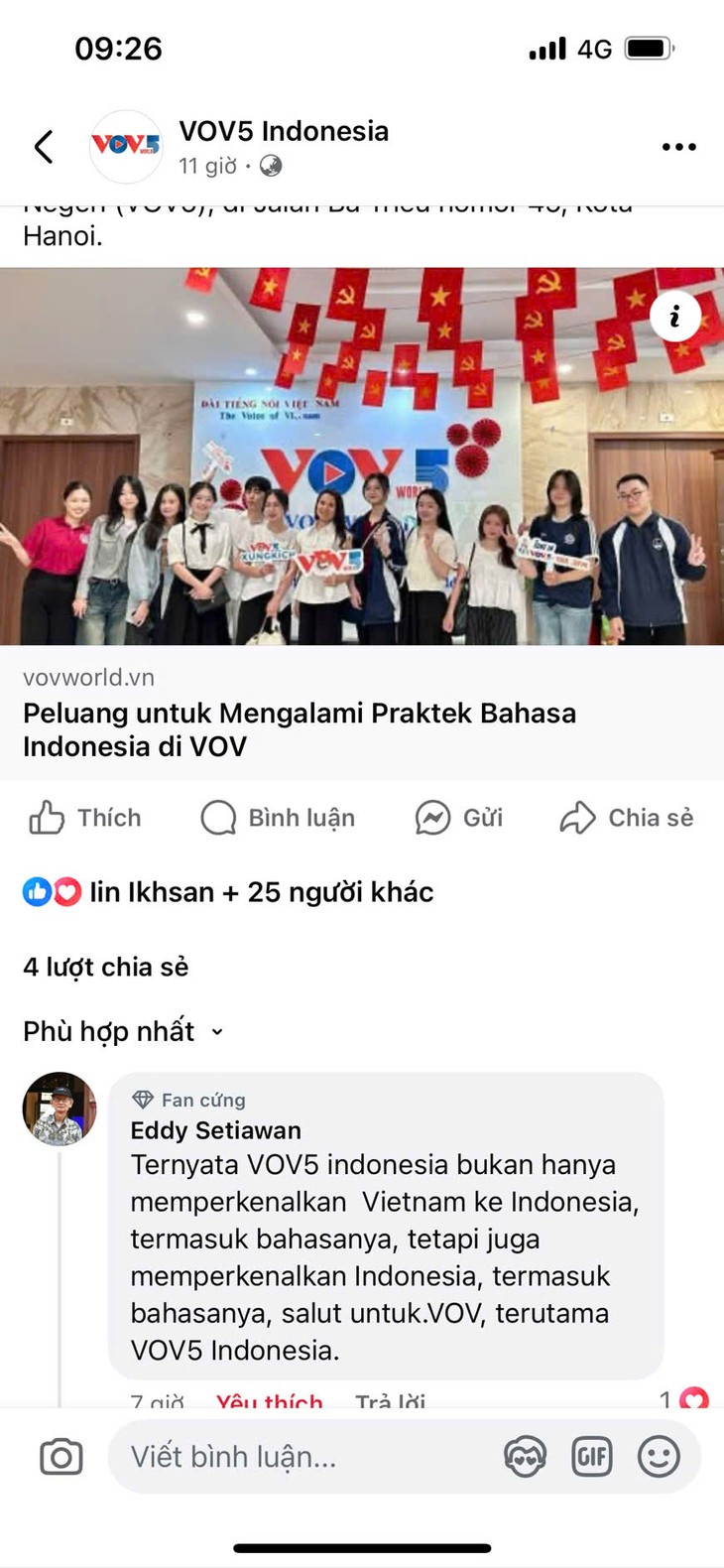Pengalaman Para Mahasiswa di VOV5. Memperpanjang Batas Waktu Penerimaan Jawaban Sayembara Apa yang Anda Ketahui tentang Vietnam 2025 - ảnh 2