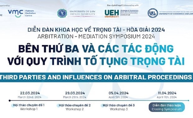 Simposio de Arbitraje y Mediación 2024 se celebrará en Ciudad Ho Chi Minh - ảnh 1