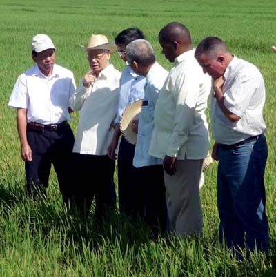 TBT Nguyễn Phú Trọng dự mít tinh hữu nghị đoàn kết và thăm Dự án sản xuất lúa  - ảnh 4