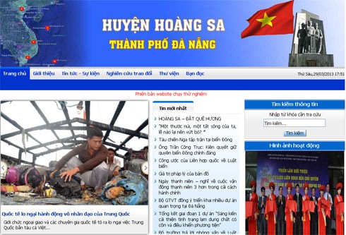 Ra mắt trang web về chủ quyền Hoàng Sa - ảnh 1