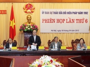 Phiên họp lần thứ 6 của Ủy ban Dự thảo sửa đổi Hiến pháp năm 1992 - ảnh 1