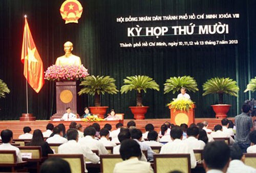 Bế mạc kỳ họp thứ 10 Hội đồng nhân dân Thành phố Hồ Chí Minh khóa VIII - ảnh 1