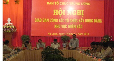 Giao ban về công tác tổ chức xây dựng Đảng khu vực miền Bắc - ảnh 1