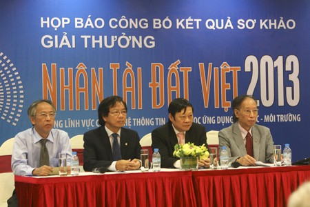 Họp báo công bố kết quả sơ khảo giải thưởng Nhân tài đất Việt năm 2013 - ảnh 1