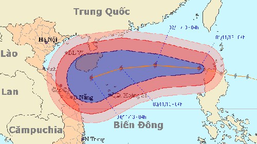 Bão số 12 gió giật cấp 14, 15 trên biển Đông - ảnh 1