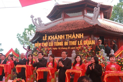 Khánh thành Đền thờ Cố Tổng Bí thư Lê Duẩn - ảnh 1