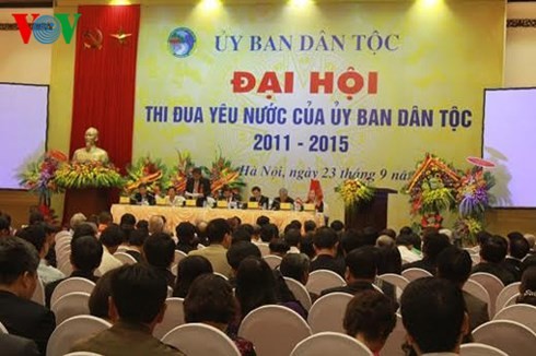 Đại hội thi đua yêu nước giai đoạn 2011-2015 của Ủy ban Dân tộc - ảnh 1