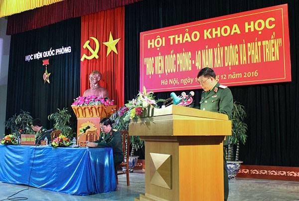 Hội thảo khoa học “Học viện Quốc phòng - 40 năm xây dựng và phát triển” - ảnh 1