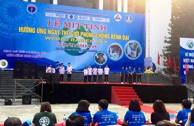 Mít tinh hưởng ứng Ngày thế giới phòng chống bệnh dại năm 2018 - ảnh 1