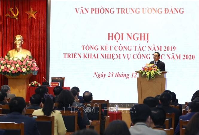 Văn phòng Trung ương Đảng triển khai nhiệm vụ năm 2020 - ảnh 1