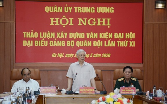 Hội nghị Quân ủy Trung ương cho ý kiến về dự thảo văn kiện Đại hội đại biểu Đảng bộ Quân đội lần thứ XI - ảnh 1