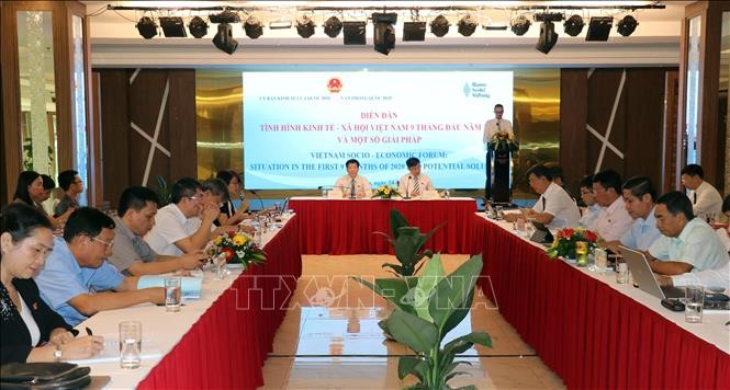 Diễn đàn tình hình kinh tế - xã hội Việt Nam 9 tháng năm 2020 và một số giải pháp - ảnh 1