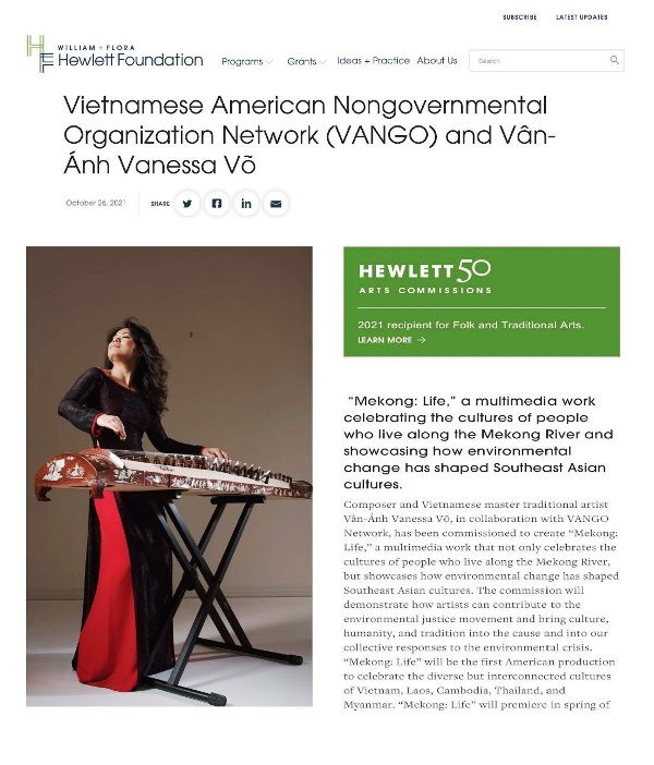 Nghệ sĩ Vanessa Võ giành giải thưởng Hewlett 50 Arts Commissions - ảnh 2