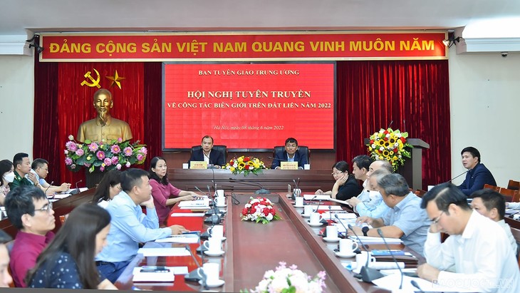 Hội nghị tuyên truyền về công tác biên giới trên đất liền năm 2022 - ảnh 1