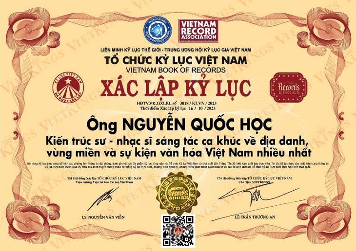 Nhạc sĩ Nguyễn Quốc Học - người sáng tác ca khúc về địa danh, vùng miền và sự kiện văn hóa VN nhiều nhất. - ảnh 2