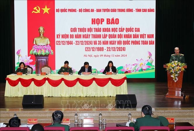 Hội thảo cấp quốc gia kỷ niệm 80 năm Ngày thành lập Quân đội nhân dân Việt Nam diễn ra ngày 14/12 - ảnh 1