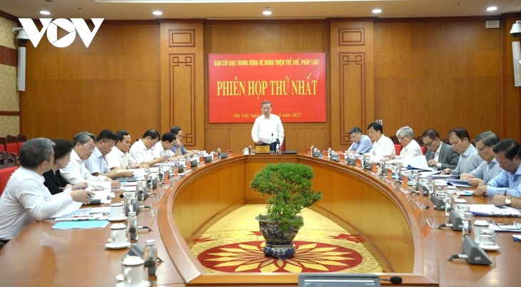 Tổng Bí thư Tô Lâm: Công tác hoàn thiện thể chế pháp luật phải mở đường cho kiến tạo phát triển - ảnh 1