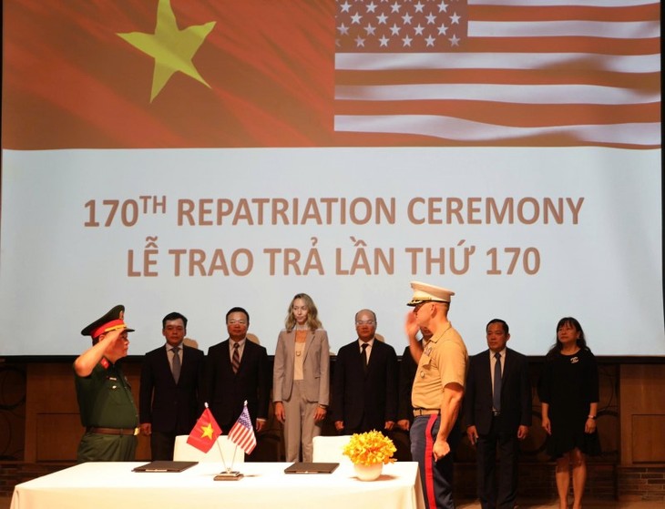 Lễ trao trả hài cốt quân nhân Hoa Kỳ lần thứ 170 - ảnh 1