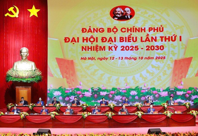 Sáng nay, khai mạc Đại hội đại biểu Đảng bộ Chính phủ lần thứ I, nhiệm kỳ 2025-2030 - ảnh 1