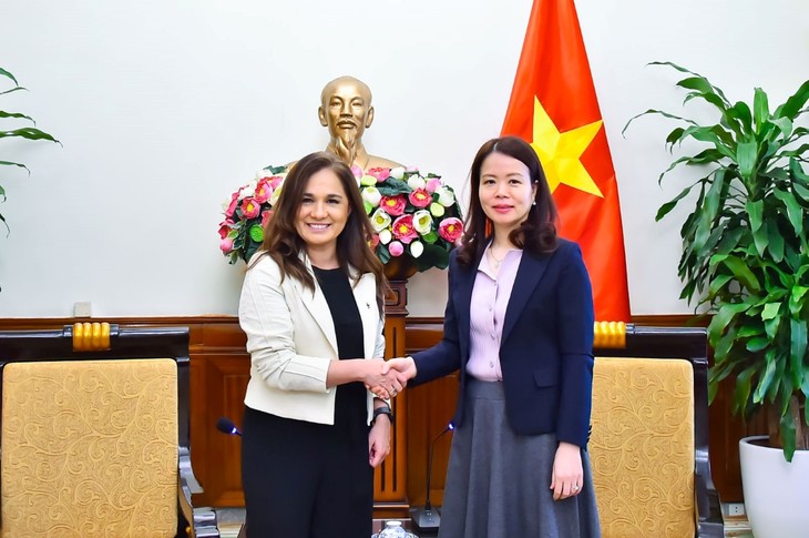 Thứ trưởng Nguyễn Minh Hằng tiếp Thứ trưởng Ngoại giao Chile Gloria de la Fuente - ảnh 1