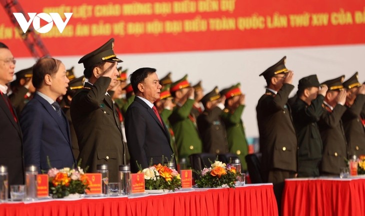 Diễn tập các phương án bảo vệ an ninh, trật tự phục vụ Đại hội đại biểu toàn quốc lần thứ XIV của Đảng - ảnh 1