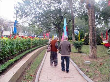 Pemandangan kota Hanoi sebelum Hari Raya Tet  - ảnh 12