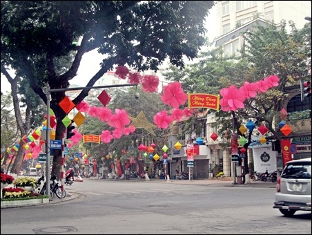 Pemandangan kota Hanoi sebelum Hari Raya Tet  - ảnh 2