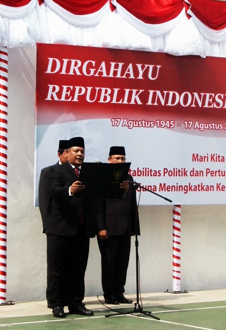 Upacara pengibaran bendera memperingati HUT ke- 68 Hari Kemerdekaan RI di Hanoi - ảnh 7