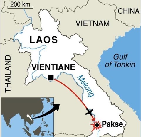 Pemimpin Vietnam menyampaikan duka cita kepada Pemimpin RDR Laos atas kecelakaan pernebangan Laos - ảnh 1