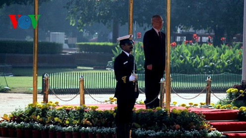 Upacara penyambutan Sekjen Nguyen Phu Trong di Istana Presiden India - ảnh 5