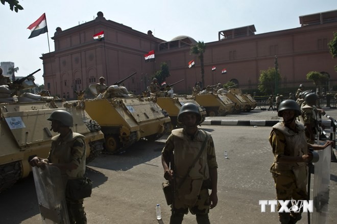 Mesir membentuk zona penyangga di sekitar perbatasan Gaza - ảnh 1