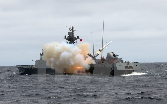 Angkatan Laut Republik Korea melakukan latihan perang di dekat kepulauan sengketa dengan Jepang - ảnh 1