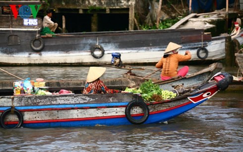 Pasar terapung Cai Be -  destinasi  wisata di Kawasan Nam Bo Barat - ảnh 7