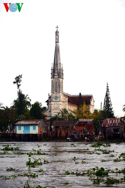 Pasar terapung Cai Be -  destinasi  wisata di Kawasan Nam Bo Barat - ảnh 39