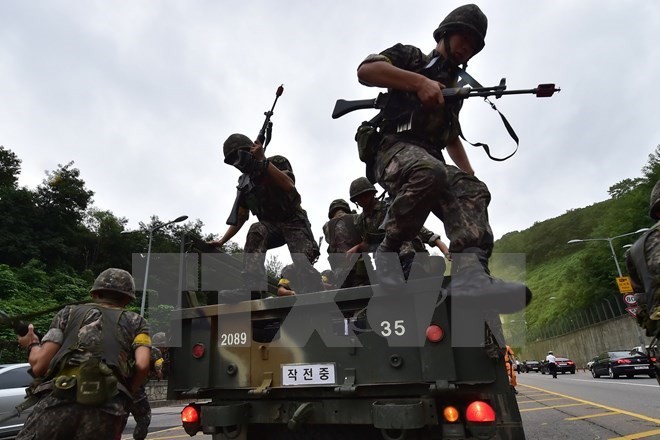 RDR Korea megutuk keras latihan perang bersama Amerika Serikat-Republik Korea - ảnh 1