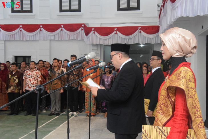 Memperingati  ultah  ke-71 Hari Kemerdekaan Republik Indonesia  - ảnh 5