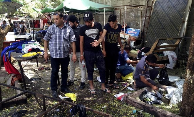 Serangan bom bunuh diri di kota Baghdad, kira-kira 80 orang tewas - ảnh 1