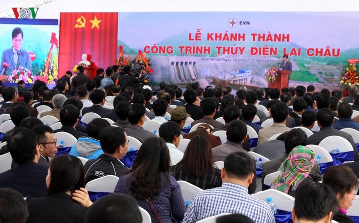 Meresmikan pabrik hydro listrik Lai Chau - ảnh 3