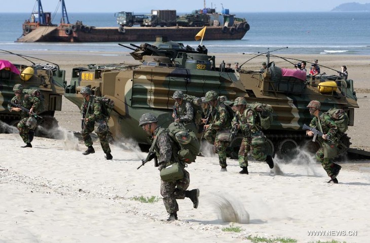 Angkaran Udara Republik Korea-AS melakukan latihan perang gabungan - ảnh 1