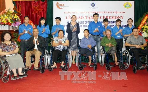 Vietnam memperhatikan dan merawat kaum disabilitas - ảnh 1