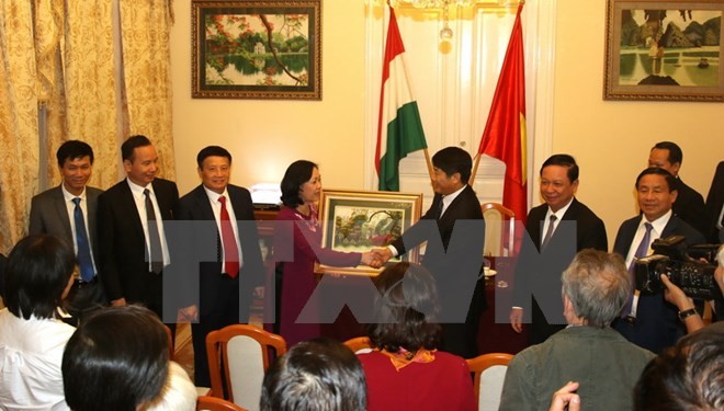  Memperkuat hubungan antara Partai Komunis Vietnam dan Partai Sosialis Hungaria - ảnh 1