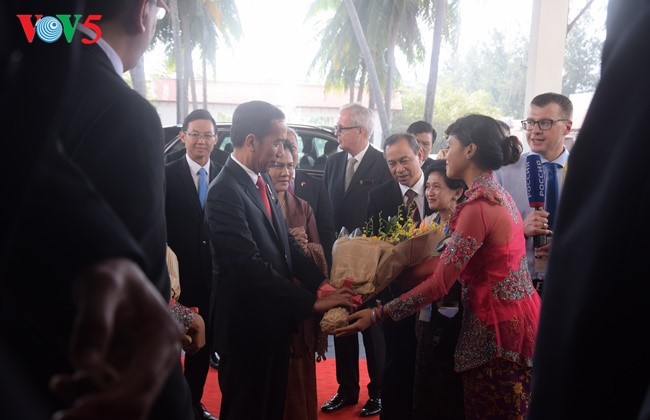 Presiden Indonesia, Joko Widodo tiba di Vietnam untuk menghadiri Pekan Tingkat Tinggi APEC 2017 - ảnh 6