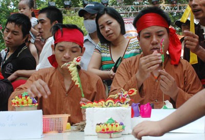 Xuan La desa kerajinan membuat To He yang unik - ảnh 1