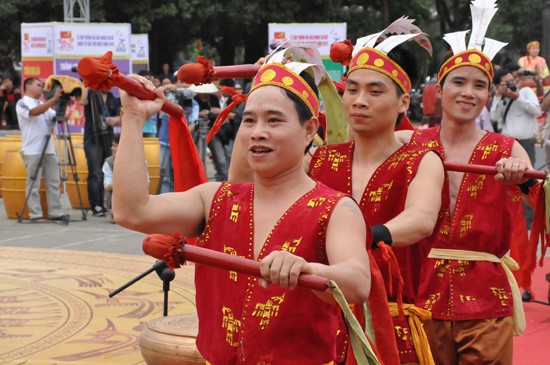 Hue festival's percussion performance  - ảnh 9