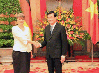 President Truong Tan Sang receives newly accredited ambassadors - ảnh 1