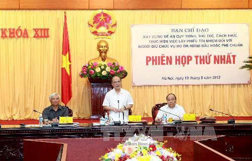 Project on confidence vote for officials elected or approved by NA - ảnh 1