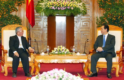 PM Nguyen Tan Dung receives Vietnam Episcopal Council delegation - ảnh 1