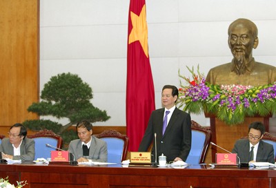 PM Nguyen Tan Dung works with Dak Nong, Nam Dinh  - ảnh 1